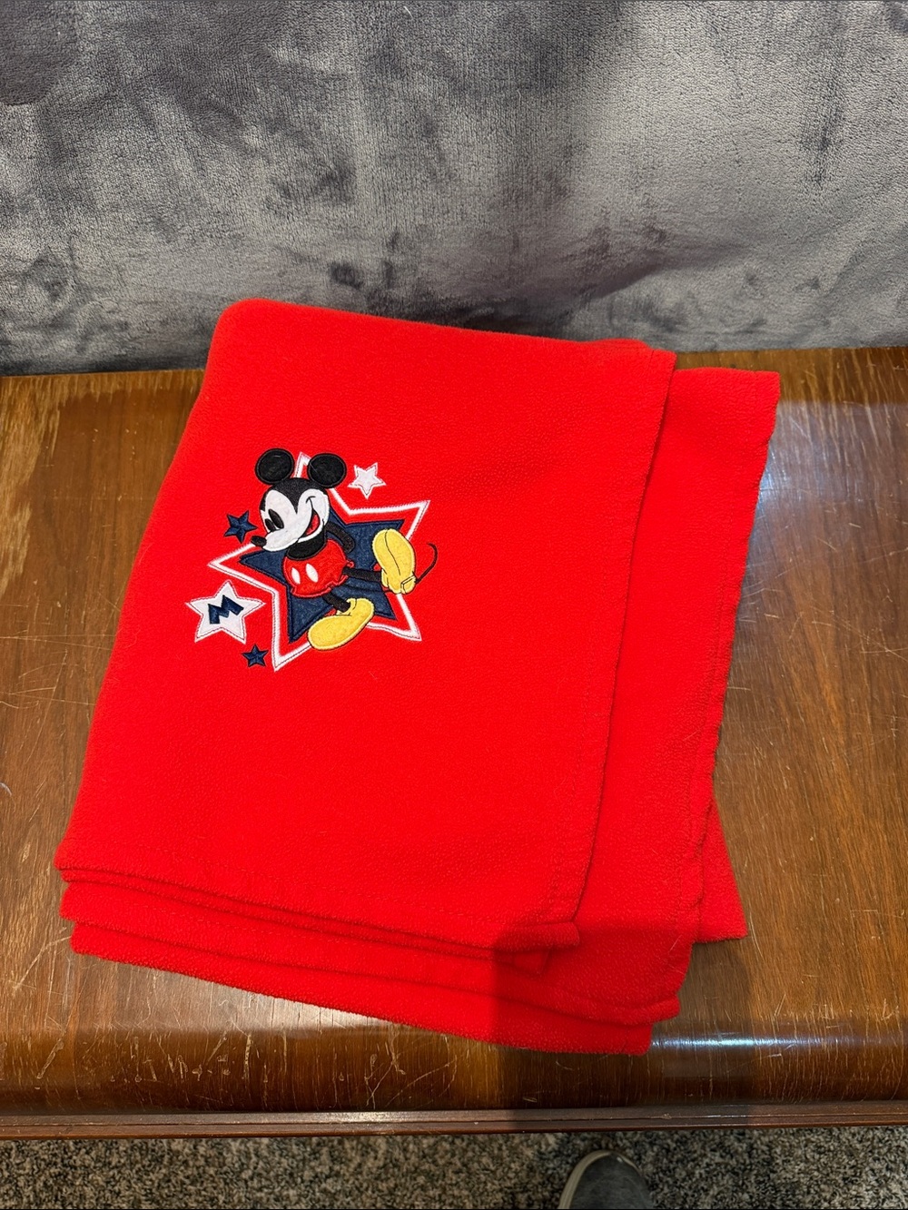 Disney Red Mickey Mouse Fleece Throw